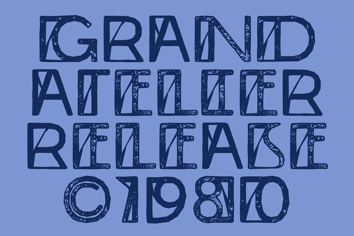 CS Locked Stamp, a Sans Serif Font by Craft Supply Co. (Photo 3 of 8)