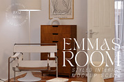 EMMAS ROOM Interior & Frame Mockup, a Household Mockup by Stykke Studio (Thumbnail 1 of 19)
