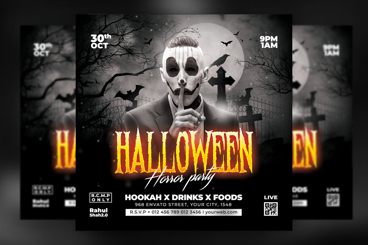 Halloween Party Flyer, a Flyer Template by creative-mint (Photo 2 of 5)