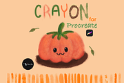 Crayon Brushes for Procreate, a Brush Add-On by byMariZen (Thumbnail 2 of 3)