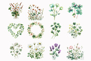 Watercolor Lucky Fields Floral Clipa, an Illustration by Design Market (Thumbnail 3 of 4)