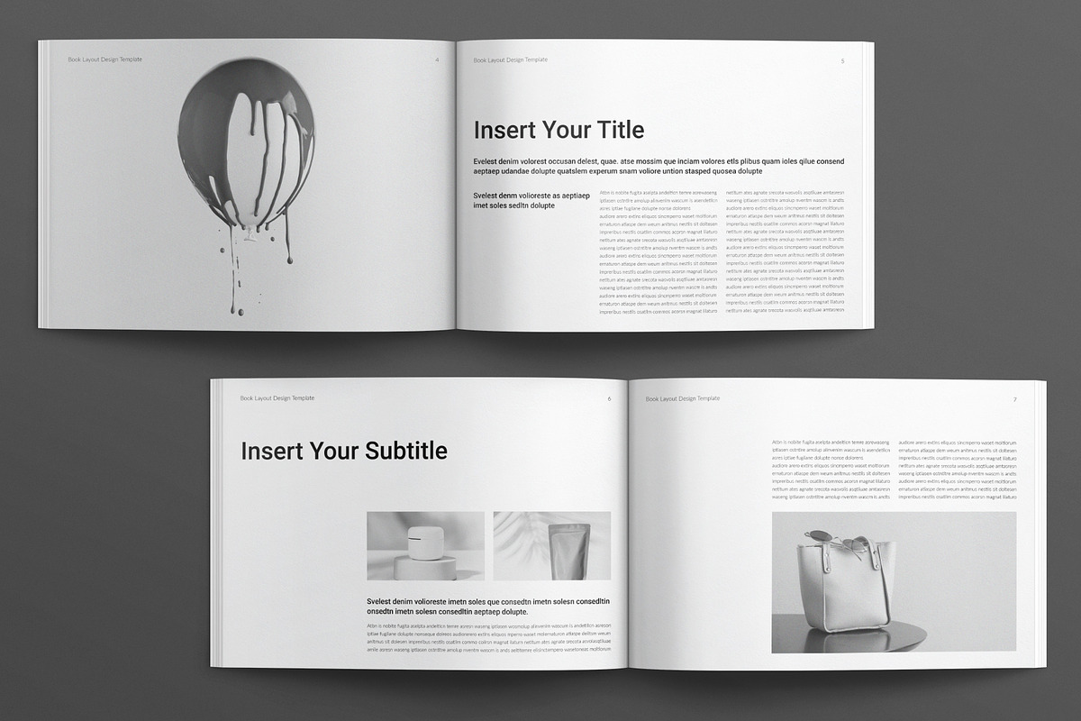 Digital Book Layout Design Template, a Magazine Template by E-Type (Photo 3 of 7)