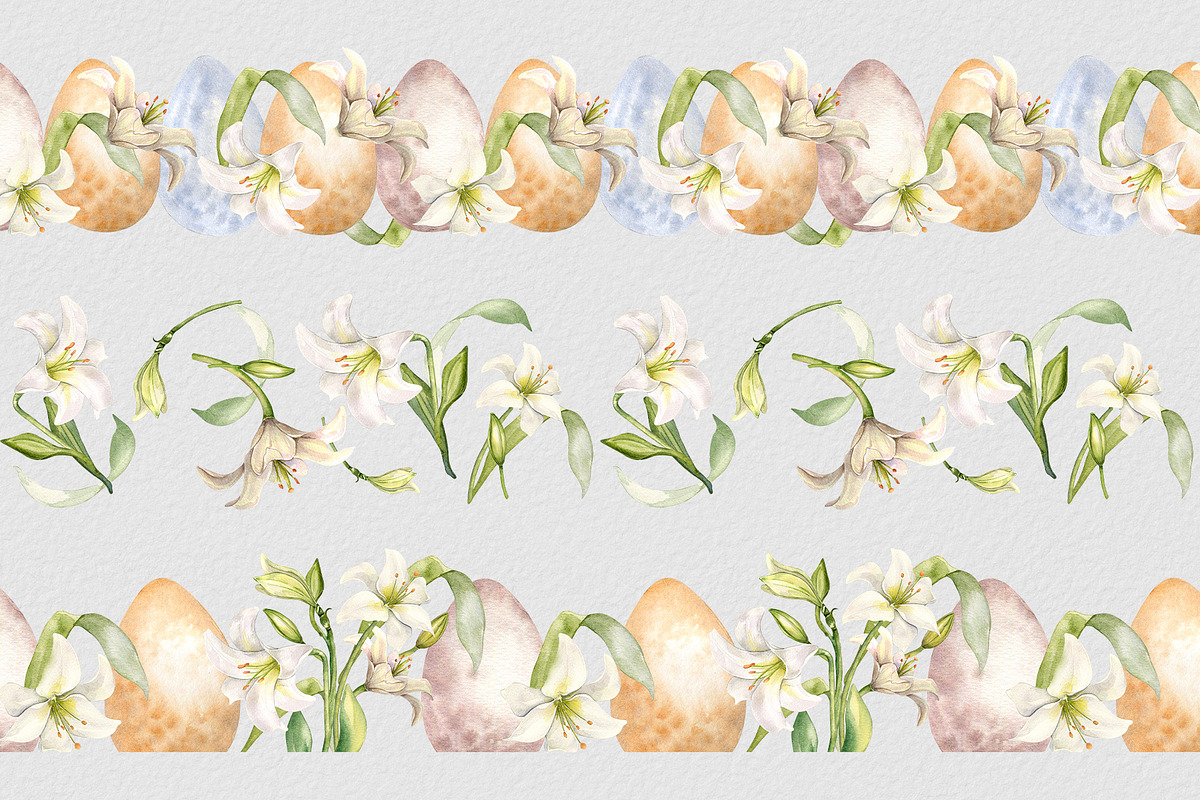 Floral Easter eggs watercolor set, an Illustration by Kate Lanbina (Photo 13 of 17)