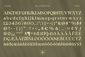 Calive Nostalgic Font