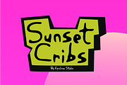 Sunset Cribs | Playful Font, a Handwritten Font by Epiclinez (Thumbnail 1 of 5)