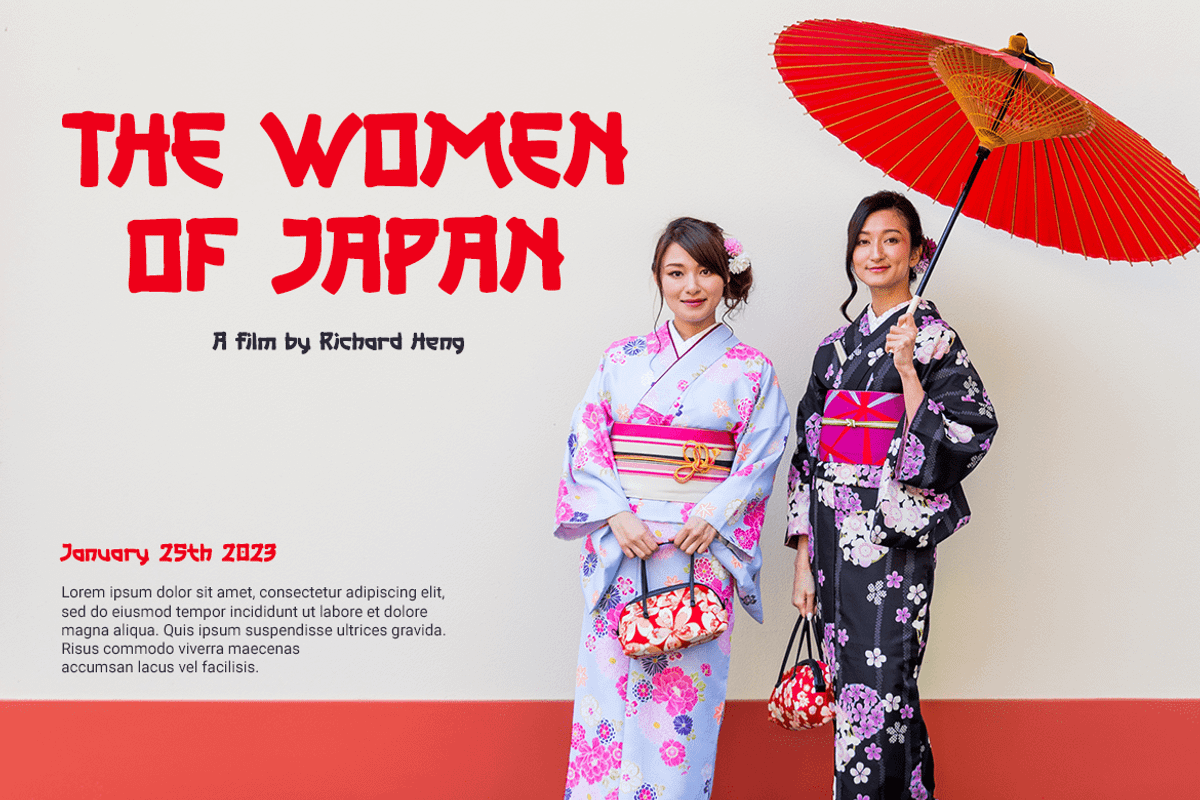 MUSASHI – Japanese Display Font, a Sans Serif Font by Pinisi ART (Photo 2 of 10)