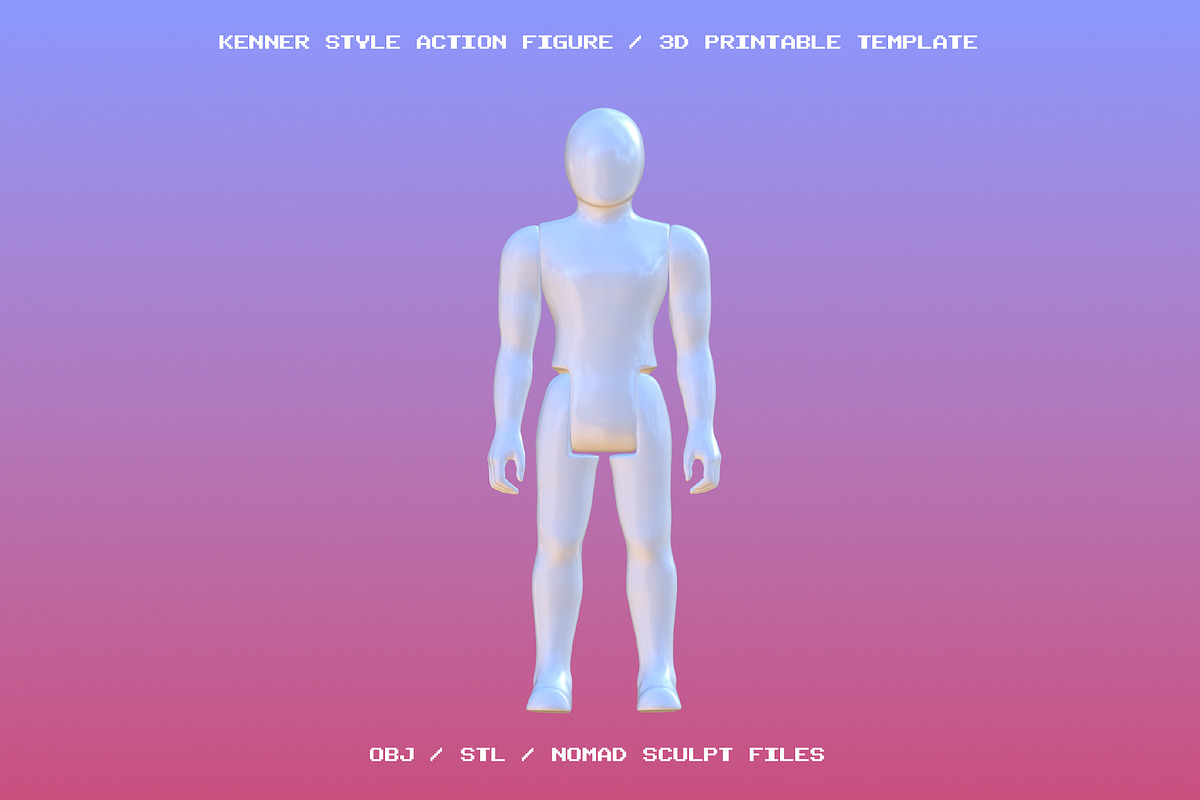 3D Retro Style Action Figure, a Characters & Person 3D Model by Jawa Station (Photo 1 of 7)