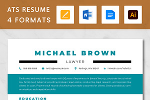 Lawyer Resume Template