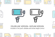 260 Color Line Icon x2, an Outline Icon by Just Icon (Thumbnail 4 of 8)