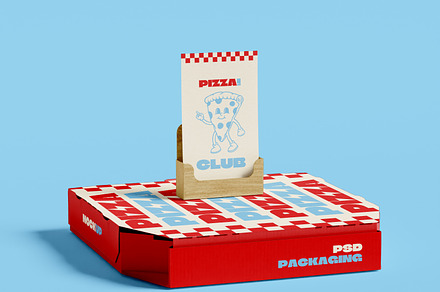 Delivery Pizza Boxes Mockup