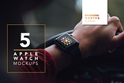 Apple Watch PSD Mockups, a Wearable Device Mockup by North&Nano (Thumbnail 1 of 5)