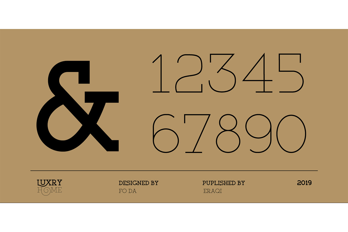 Luxury Home Font, a Font by Foda Foundry (Photo 8 of 8)