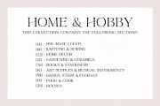 Home & Hobby | Line Logo kit, a Branding & Logo Template by Kate Macate (Thumbnail 2 of 16)