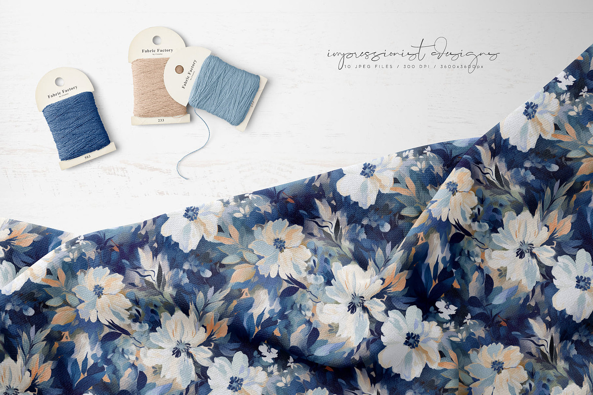 Abstract Floral Patterns, a Pattern Graphic by PeDe Designs