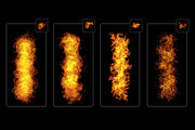 Dynamic Fire Photoshop Brushes, a Brush Add-On by Mohamed Saber (Thumbnail 2 of 7)