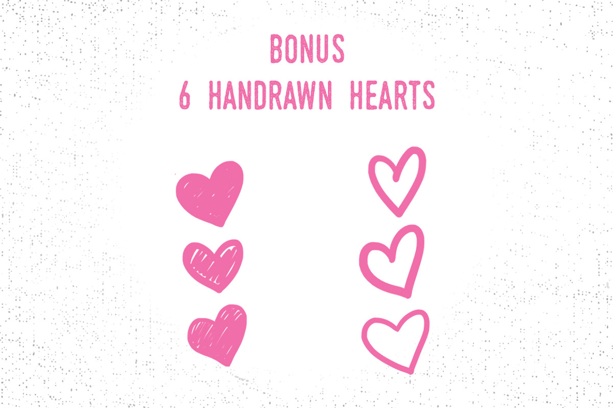 Valentine's Lettering quotes + Bonus, a Texture Illustration by Davihero (Photo 6 of 6)