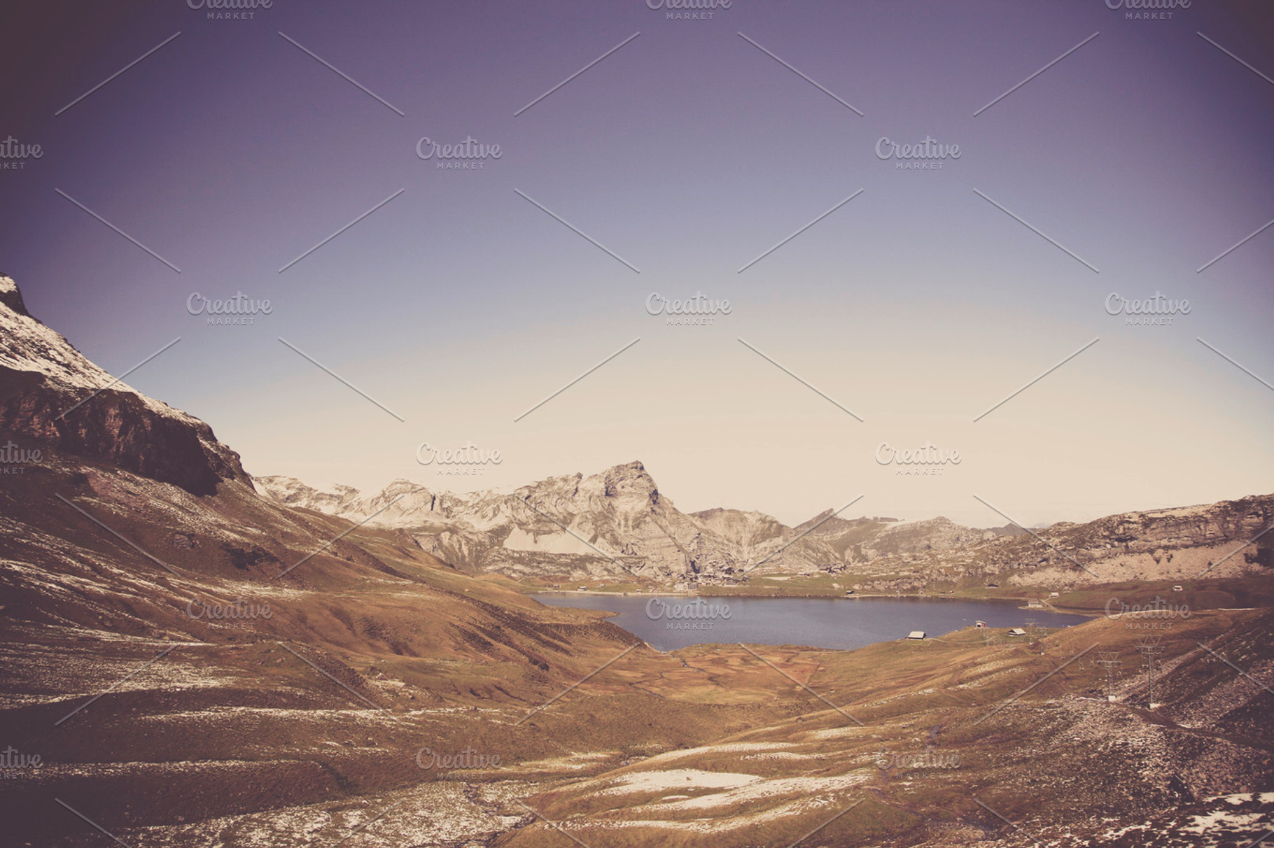 Melchseefrutt Sea Containing Mountain Alpine And Swiss