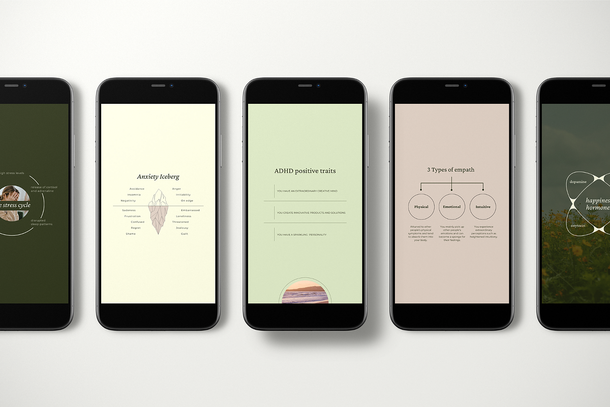 Mental Health Templates Canva Bundle, a Social Media Template by Soul & Maeum Store (Photo 5 of 7)