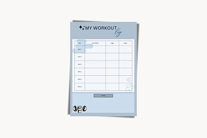 Printable Workout Log Planner