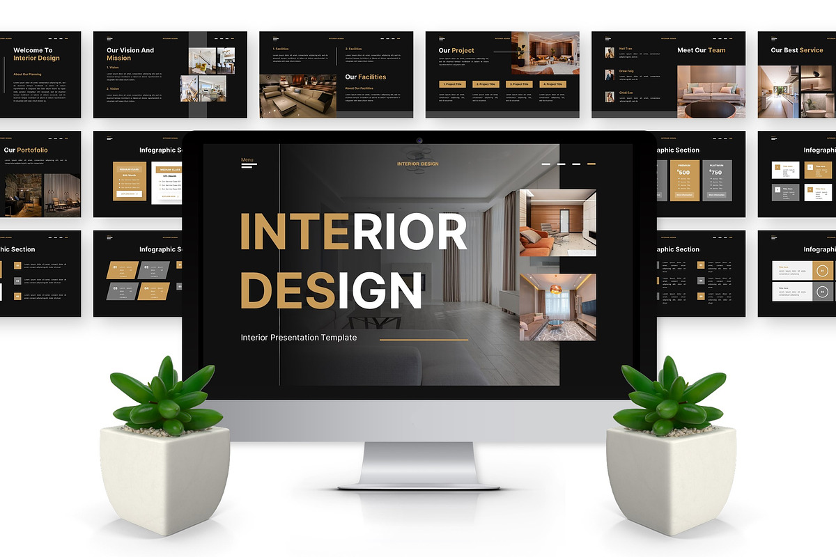 Interior Design - Interior PPT, a Presentation Template by Deepslide Studio (Photo 2 of 6)