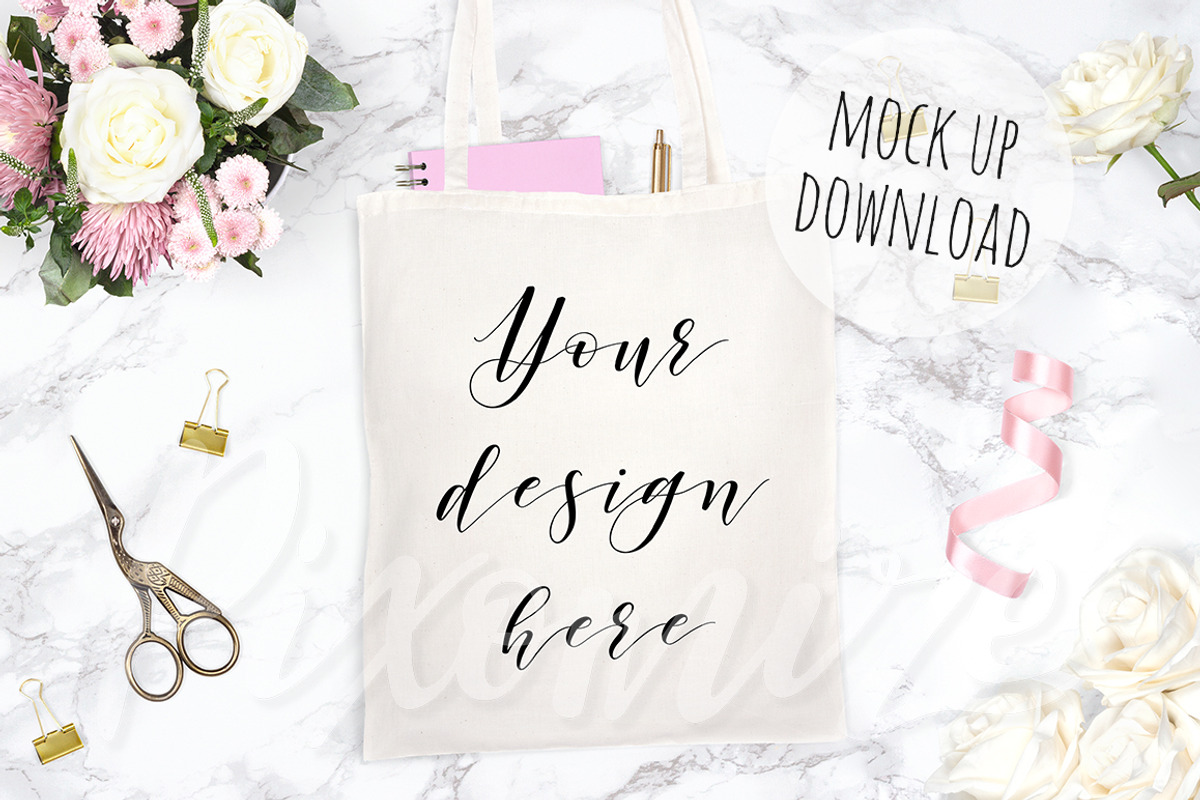 Tote Bag Mockup Bundle, a Product Mockup by Pixomize (Photo 5 of 6)