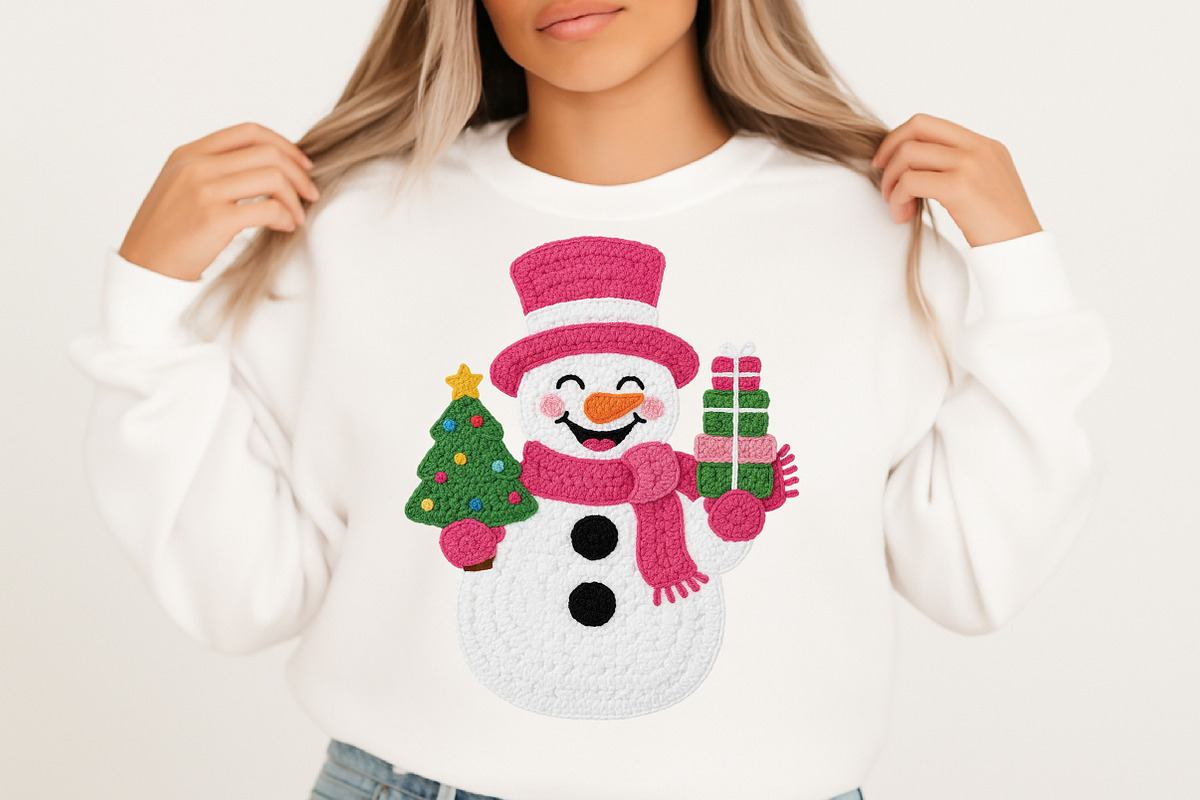 Christmas Snowman Png, Faux Yarn Png, an Illustration by Craft Nest (Photo 3 of 5)