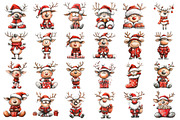 Quirky Funny Christmas Reindeer Clip, an Illustration by Daily.Designs (Thumbnail 5 of 5)