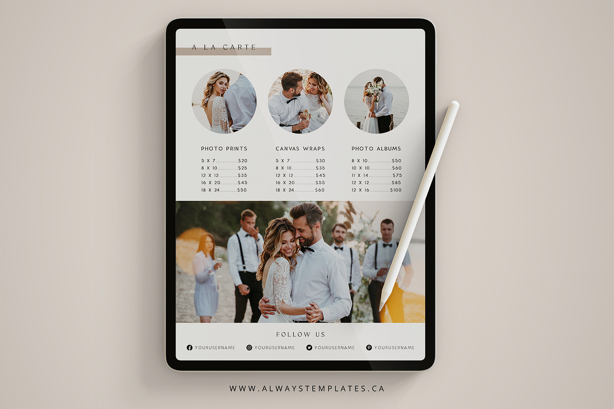 Price Guide Template PG013, a Templates & Theme by Always Templates ...