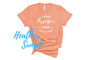 Bella Canvas TShirt Mockups On White, a Shirt Mockup by lock and page (Thumbnail 68 of 92)
