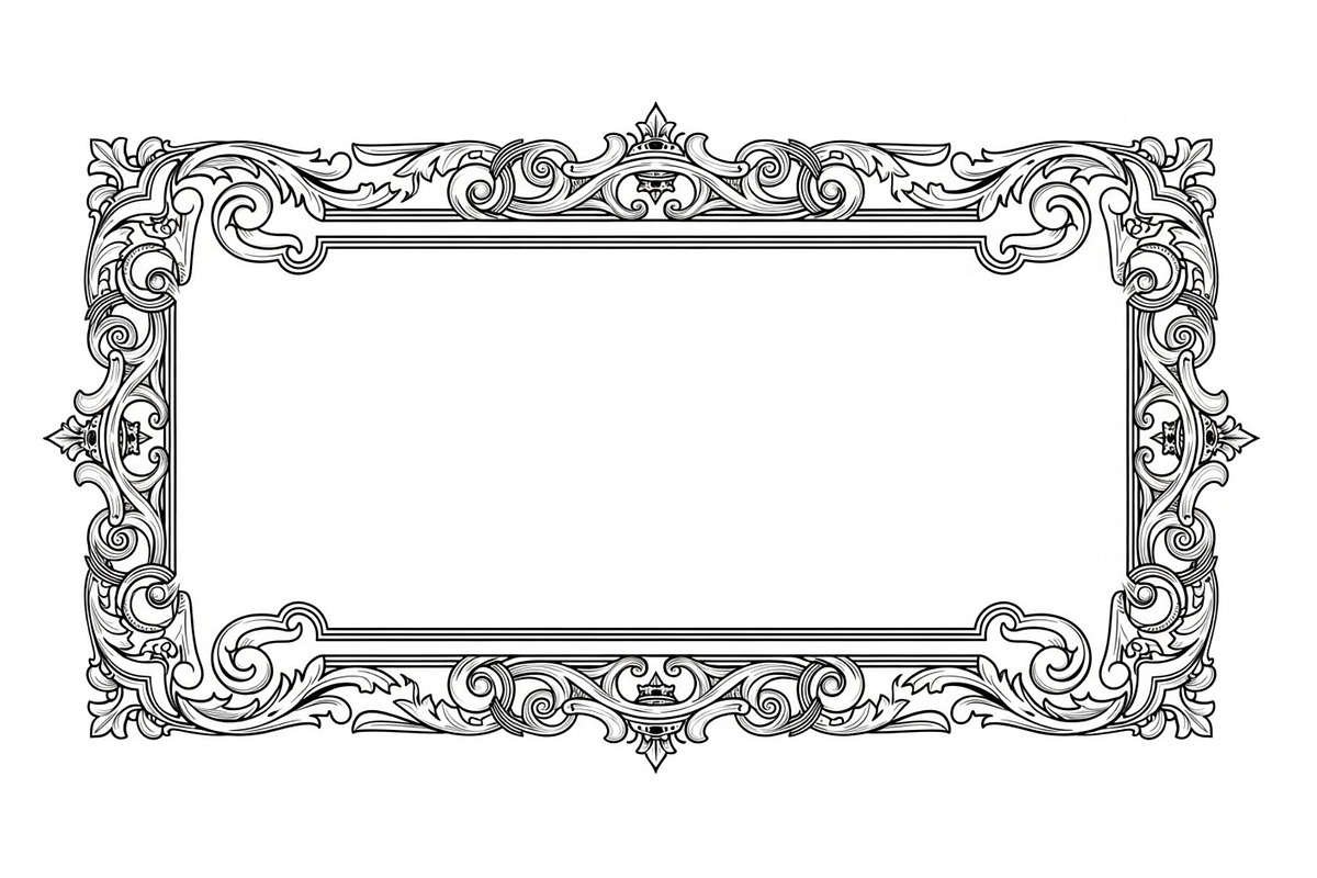 Vintage Rectangle Frame SVG Bundle, an Illustration by Designs_River (Photo 18 of 31)