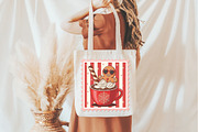 Christmas Hot Chocolate Coquette Sta, an Illustration by Libby Wishes (Thumbnail 2 of 5)