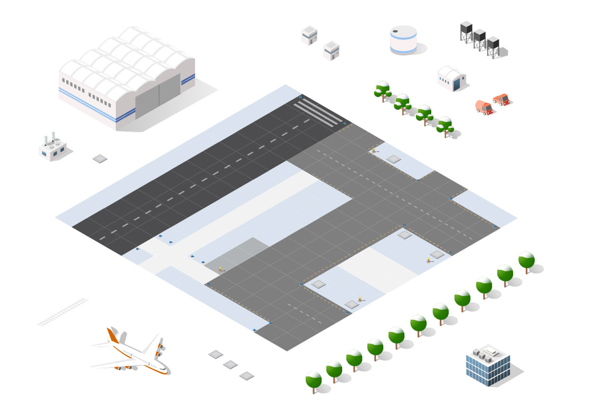 Set of isometric city houses, an Object Graphic by AlexZeL (Photo 4 of 5)