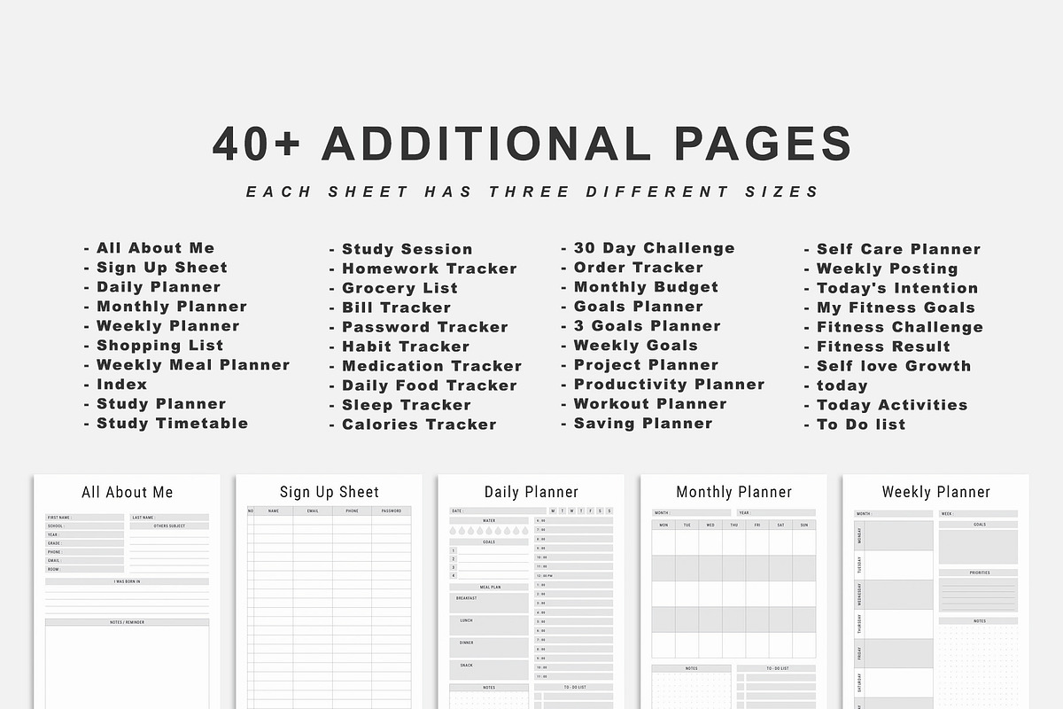 Ultimate Planner Bundle Pack 2025-28, a Stationery Template by MNT-Creator (Photo 7 of 10)