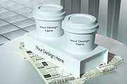 Coffee Cup Holder Mockup, a Cups & Container Mockup by graphicook (Thumbnail 5 of 5)