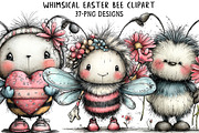 Whimsical Easter Bee Clipart, an Illustration by Daily.Designs (Thumbnail 1 of 8)