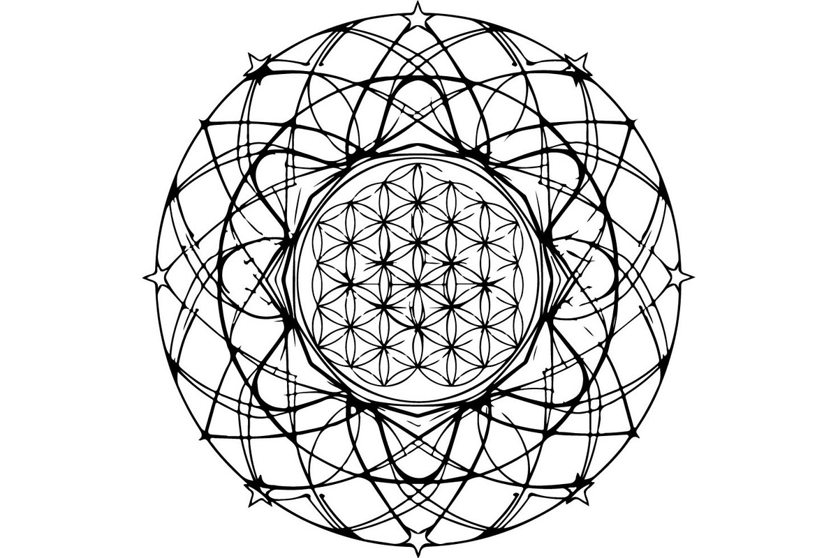 Intricate Black Mandala Circle, a Decorative Illustration by Designer_Momina (Photo 17 of 20)