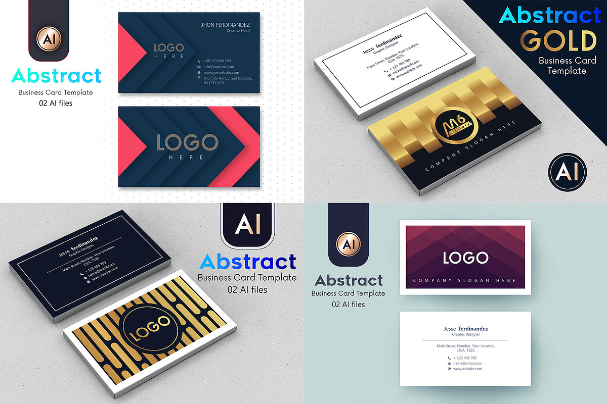 125 Business Card MEGA Bundle, a Business Card Template by M6 Gallery (Photo 5 of 33)