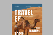 Travel Cover Magazine Template, a Magazine Template by MightyDesign (Thumbnail 4 of 8)