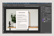 Gold Frame on Shelf Mockup, a Household Mockup by Ashley Alexandra Design (Thumbnail 3 of 4)