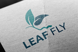 Butterfly Nature Leaf Fly Logo