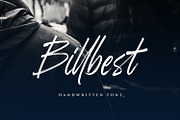 Billbest, a Script Font by sabrcreative (Thumbnail 1 of 10)