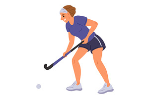 Young female player in sportswear, a Sport Illustration by Vectorbuum