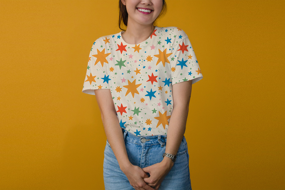 Star Seamless Pattern, a Pattern Graphic by Digital Studio (Photo 5 of 11)