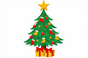 Cute Cartoon Xmas Trees, an Illustration by balal (Thumbnail 5 of 11)