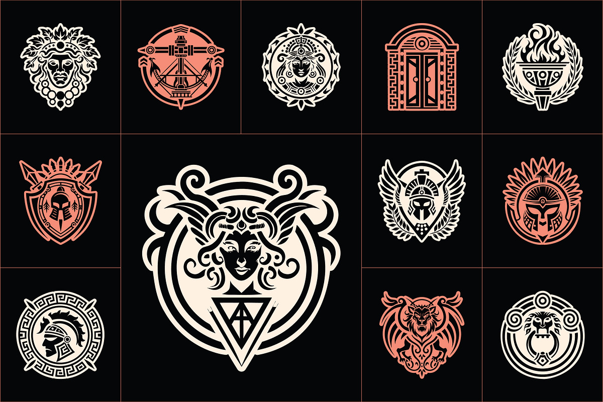 Ancient Roman Symbols, a Solid Icon by Creative Stall (Photo 6 of 9)