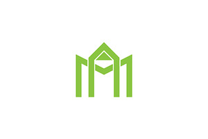 Letter MH Home Logo, a Branding & Logo Template by Abir Hossain Waffi