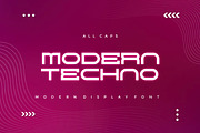 Wifger Modern Techno Font, a Sans Serif Font by alanwarstd (Thumbnail 3 of 5)