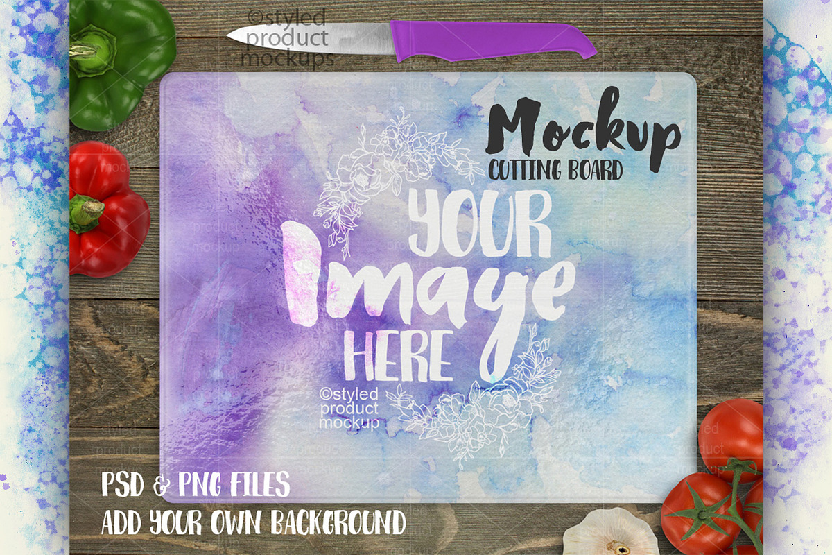 Cutting board mockup 12x15 bison, a Product Mockup by StyledProductMockups (Photo 1 of 4)