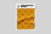 cartoon smiling sunflower pattern, a Pattern Graphic by Judsart (Thumbnail 2 of 3)