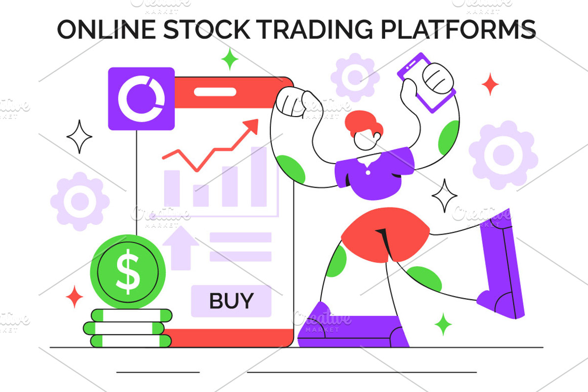 10 Stock Trading Platforms, a Finance Illustration by denayunebgt (Photo 4 of 4)